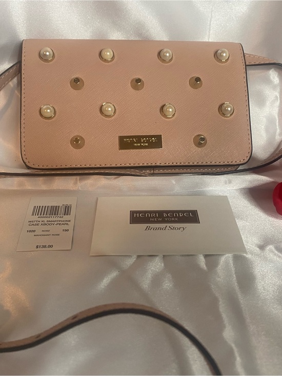 henri bendel Handbags - henri bendel blush pearl-studded crossbody